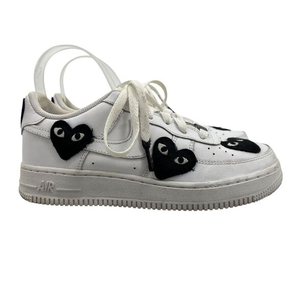 Nike Womens EU 38 Air Force 1 Shoes Comme des Garcons Sticker Logo Sneaker *READ - Picture 1 of 14